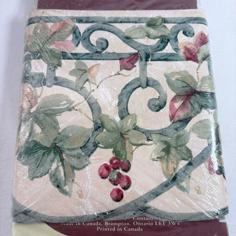 Vintage Home Trends‎ Country Themed Wrought Iron Ivy 3x Wallpaper Border 15 yds